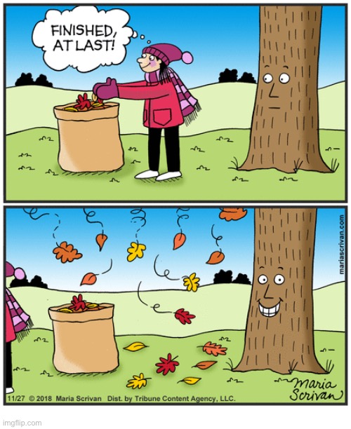 image tagged in comics,fall,tree,leaves | made w/ Imgflip meme maker