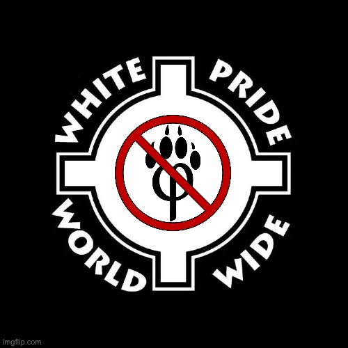 White nationalist anti furry flag Blank Meme Template