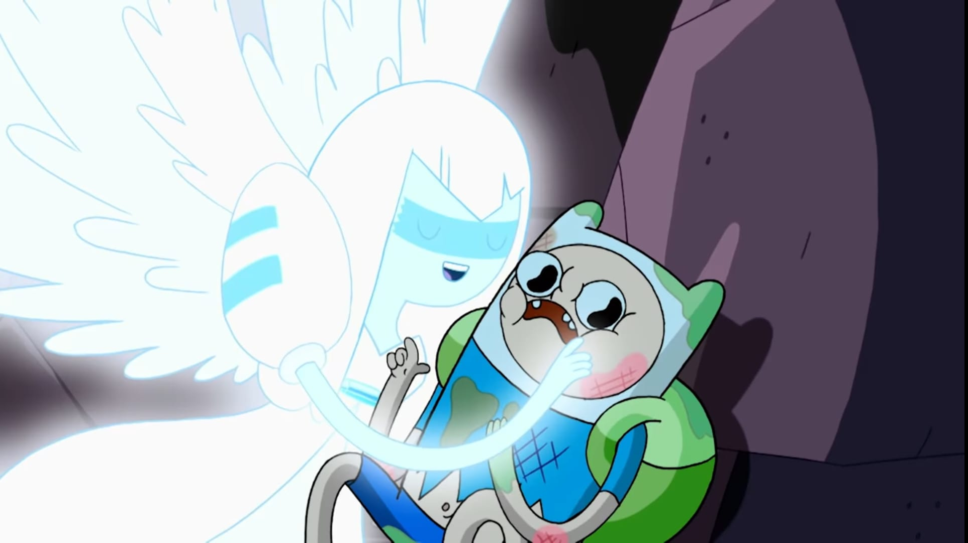 Finn is "saved" Blank Meme Template
