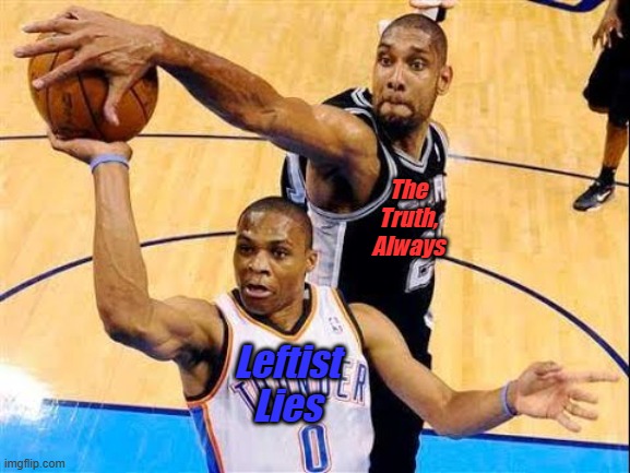 Basketball Block | The Truth, Always Leftist Lies | image tagged in basketball block | made w/ Imgflip meme maker