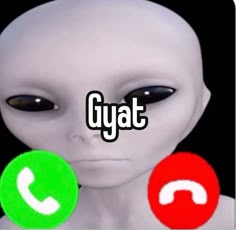 Gyat alien calling Blank Meme Template