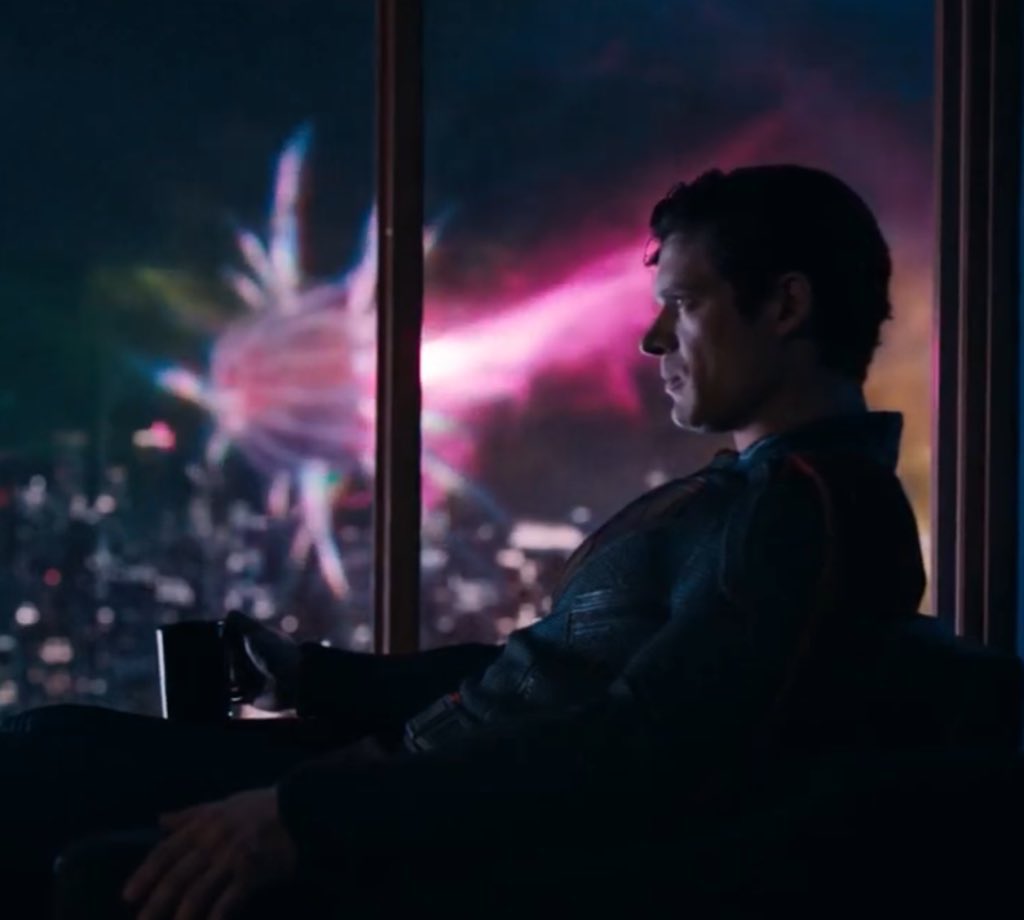 Superman drinks hot cocoa Blank Meme Template