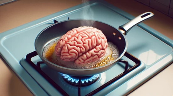 Fried brains Blank Meme Template