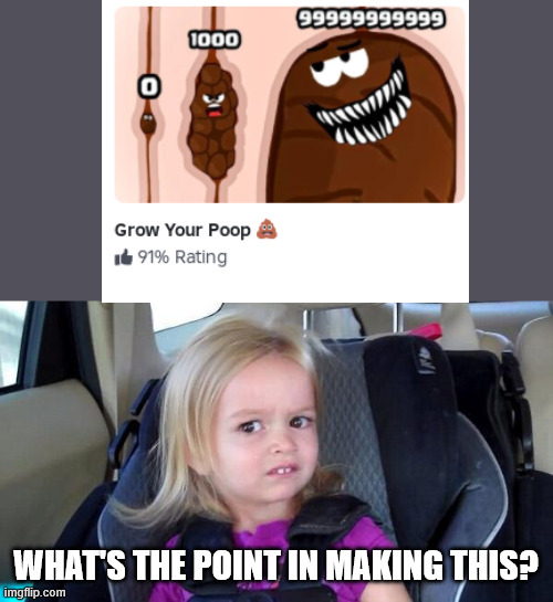 wtf girl | WHAT'S THE POINT IN MAKING THIS? | image tagged in wtf girl,roblox | made w/ Imgflip meme maker