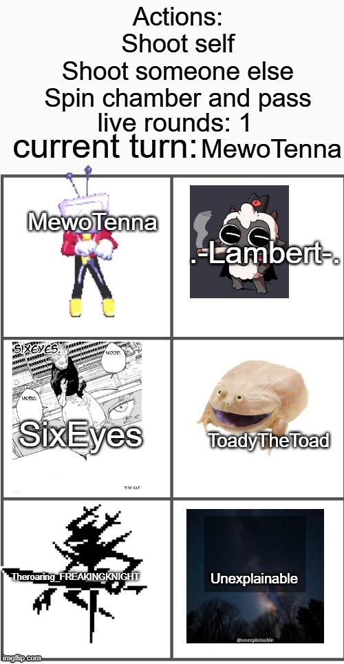 live rounds: 1; MewoTenna | made w/ Imgflip meme maker