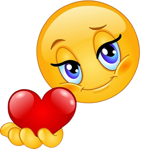 High Quality Emoji Holding Heart Blank Meme Template