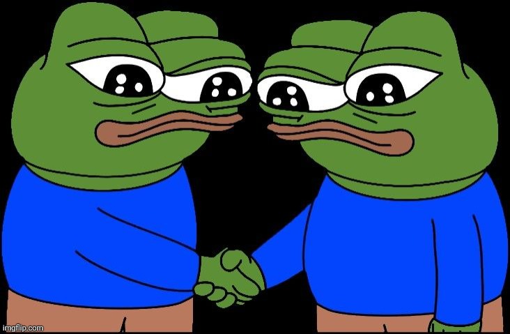 Pepe Handshake | image tagged in pepe handshake | made w/ Imgflip meme maker
