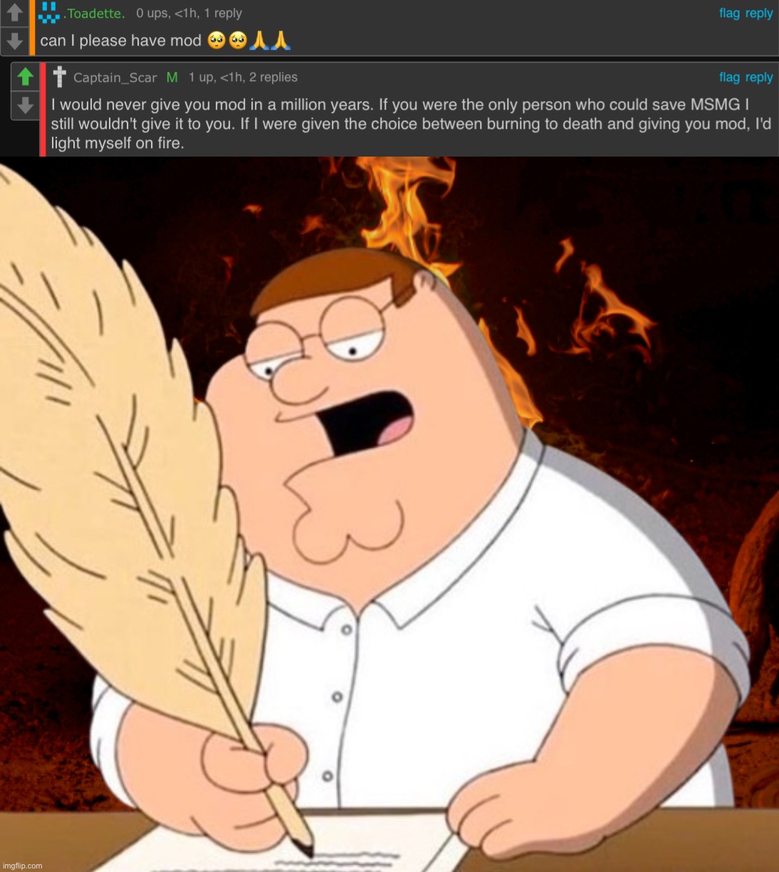 image tagged in peter fire writing | made w/ Imgflip meme maker