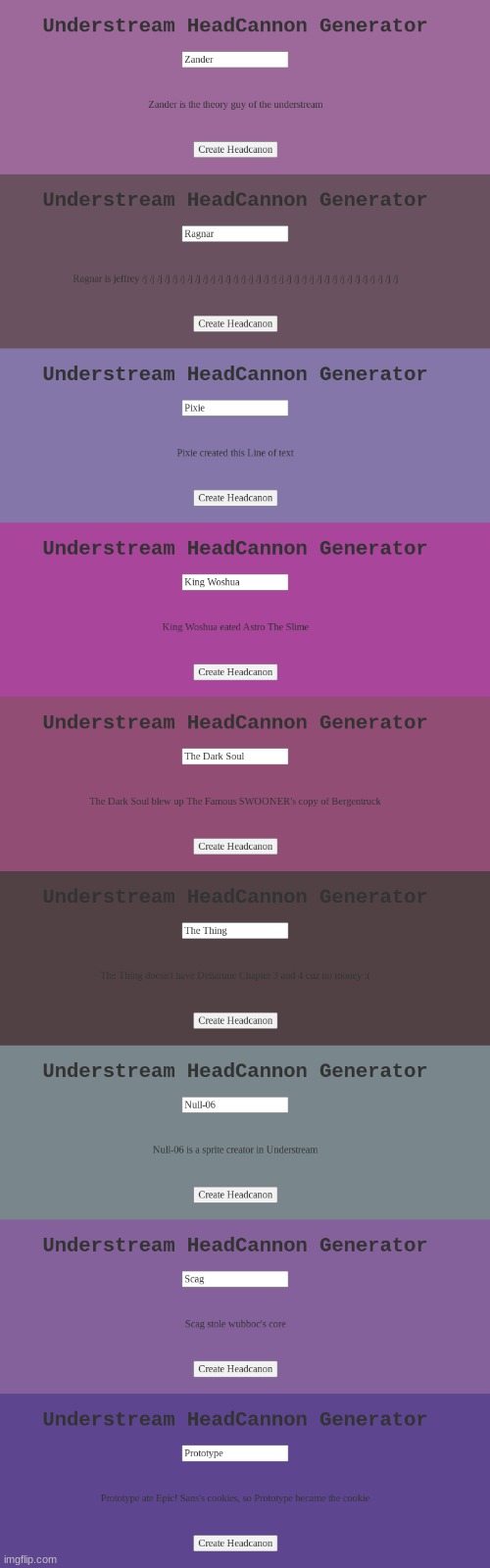 all of my OCS according to headcanon. ask me what an oc is and I will provide lore and a description | made w/ Imgflip meme maker