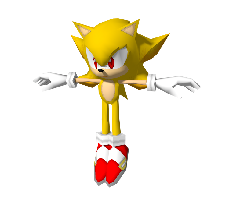 Super Sonic T Pose Blank Meme Template