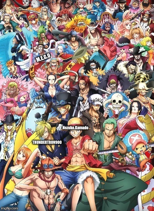 Who else but the great Bon Clay (Repost but add your username on a character) | M.E.G.O | image tagged in one piece | made w/ Imgflip meme maker