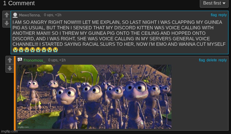 do people still post on this stream? | image tagged in cursed comment | made w/ Imgflip meme maker