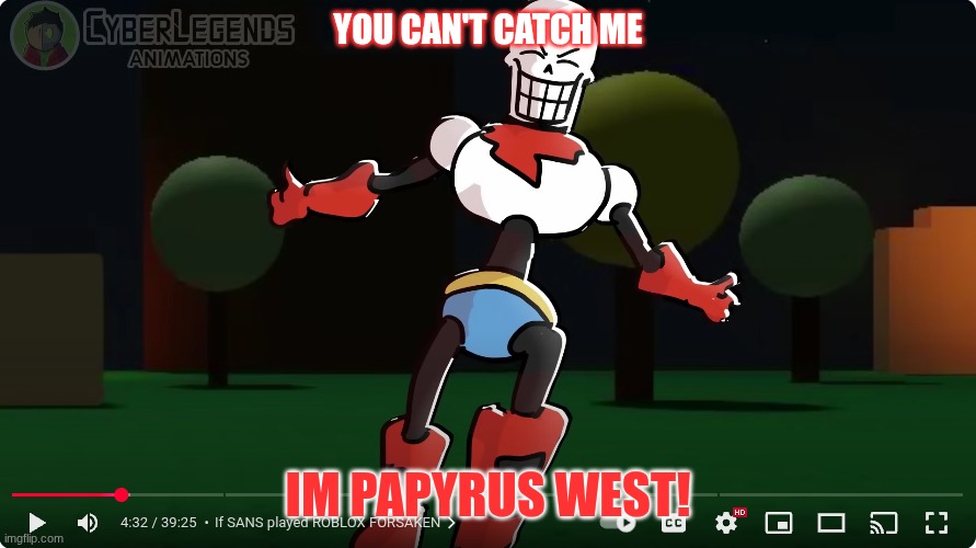 The Papyrus West Blank Meme Template