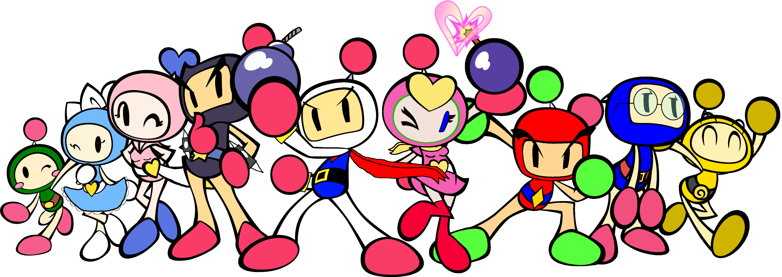 Bomberman Bros w/ Pretty  (Paleoverse + EOIverse) Blank Meme Template