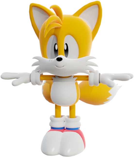 tails t pose. Blank Meme Template