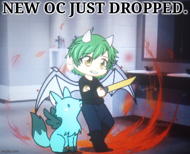 Still Figuring Out A Name | NEW OC JUST DROPPED. | image tagged in new oc,oc art,gatcha club,headcanons in the making,here we go,enjoy | made w/ Imgflip meme maker