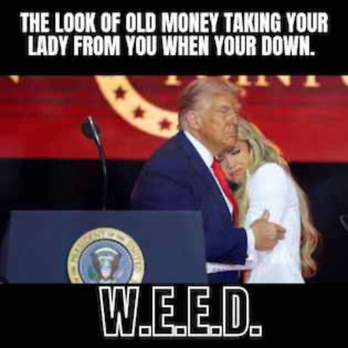OLD MONEY TAKES YOUR GIRL | image tagged in trump,erika | made w/ Imgflip meme maker