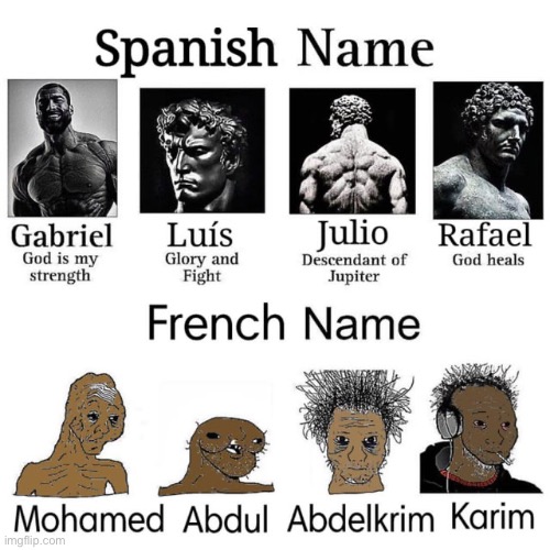 Fr*nch | image tagged in french,spanish,funny | made w/ Imgflip meme maker