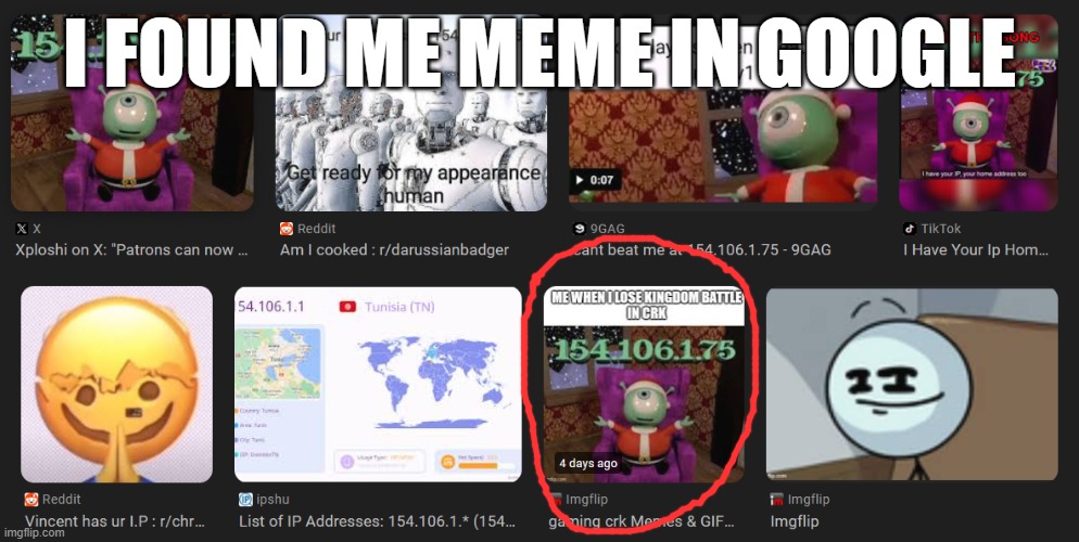 HOLY CRAP- | I FOUND ME MEME IN GOOGLE | image tagged in holy crap,google images | made w/ Imgflip meme maker