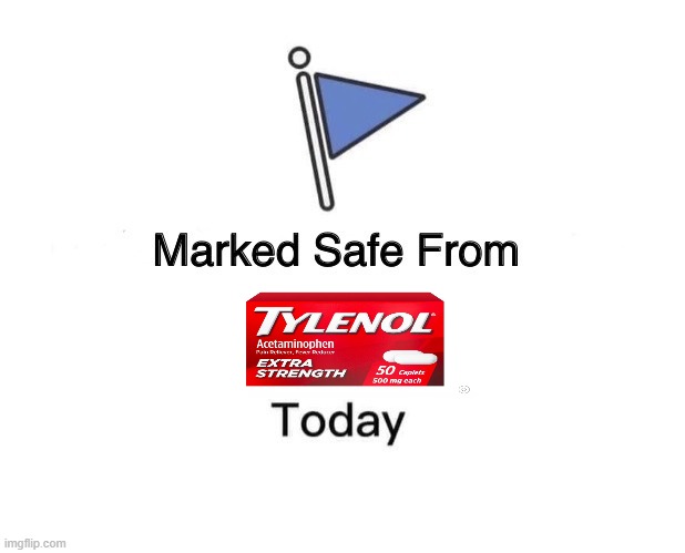 Tylenol | image tagged in memes,marked safe from,tylenol | made w/ Imgflip meme maker