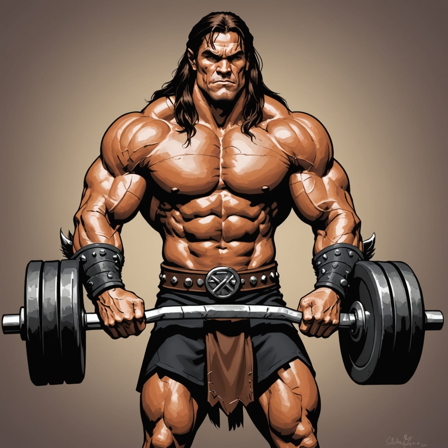 Conan the Barbarian Weightlifting Blank Meme Template
