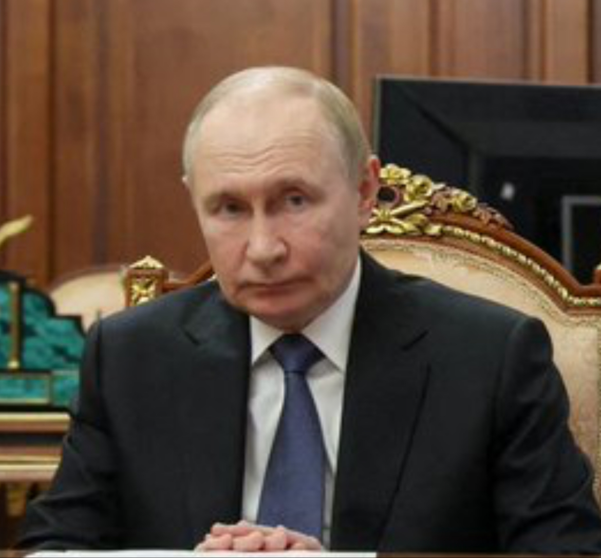 Real putin saggy face no chin Blank Meme Template