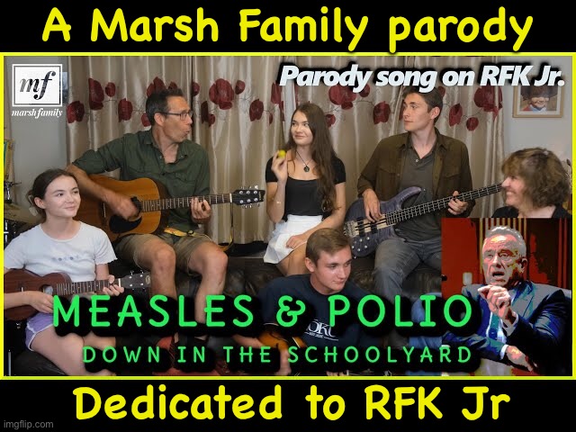 https://m.youtube.com/watch?v=FDiXrd-R68U | A Marsh Family parody; Dedicated to RFK Jr | image tagged in marsh family | made w/ Imgflip meme maker