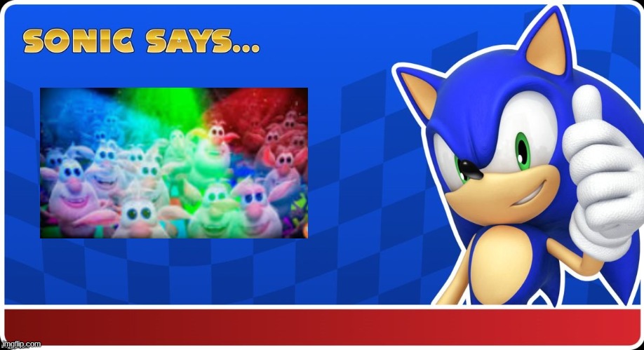 Sonic Says (S&ASR) | image tagged in sonic says s asr | made w/ Imgflip meme maker