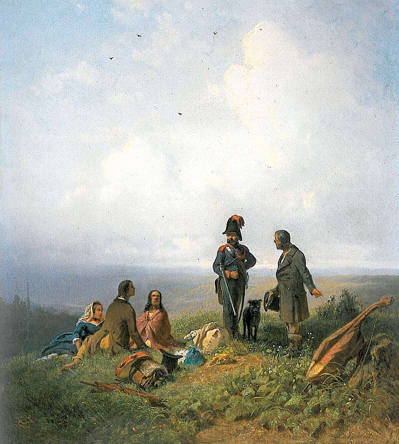 Carl Spitzweg: "where is the Bass?" 1849 Blank Meme Template