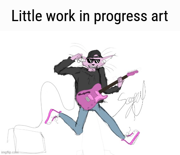 little art i started today | Little work in progress art | made w/ Imgflip meme maker