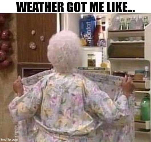 Weather Got Me Like... | WEATHER GOT ME LIKE... | image tagged in chrisjoines1 | made w/ Imgflip meme maker