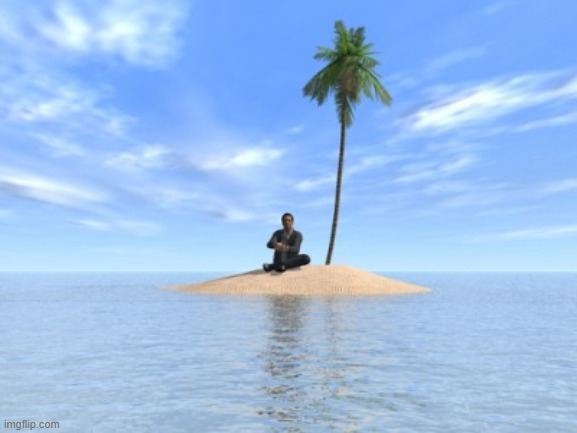 Desert island | image tagged in desert island | made w/ Imgflip meme maker