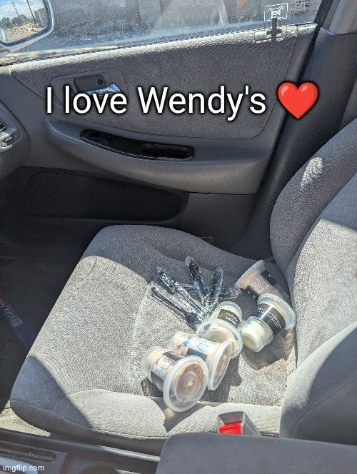 free ice cream | I love Wendy's ❤️ | made w/ Imgflip meme maker