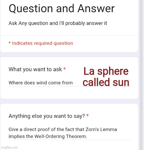 La sphere called sun | made w/ Imgflip meme maker