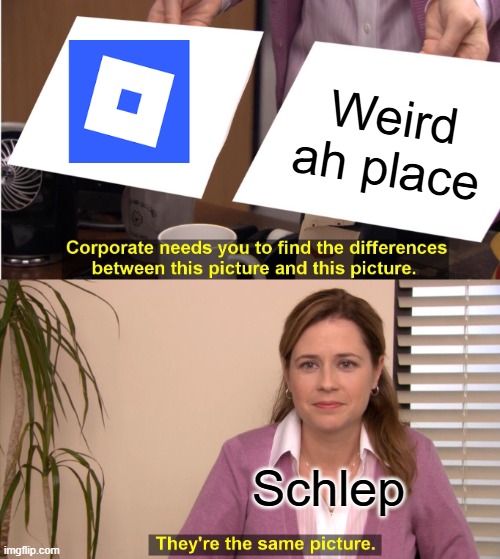 True | Weird ah place; Schlep | image tagged in memes,they're the same picture | made w/ Imgflip meme maker