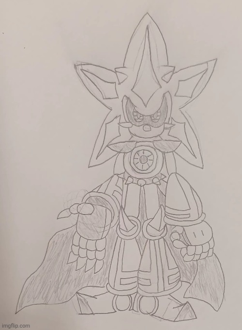Neo Metal Sonic drawing thingy | made w/ Imgflip meme maker