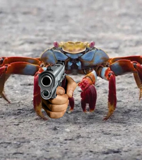 High Quality Crab attack Blank Meme Template