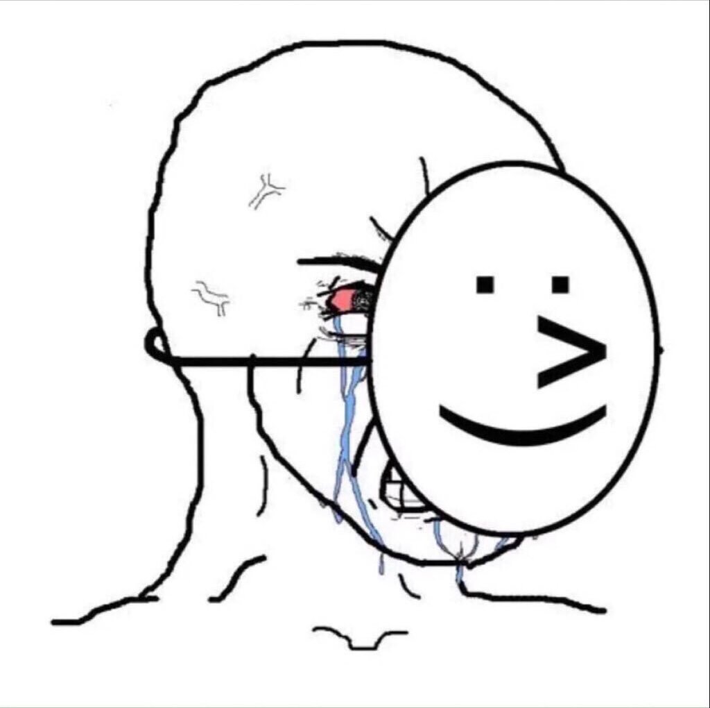 Sad Happy Mask Blank Meme Template