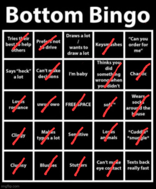 uhhh chat. | image tagged in bottom bingo | made w/ Imgflip meme maker