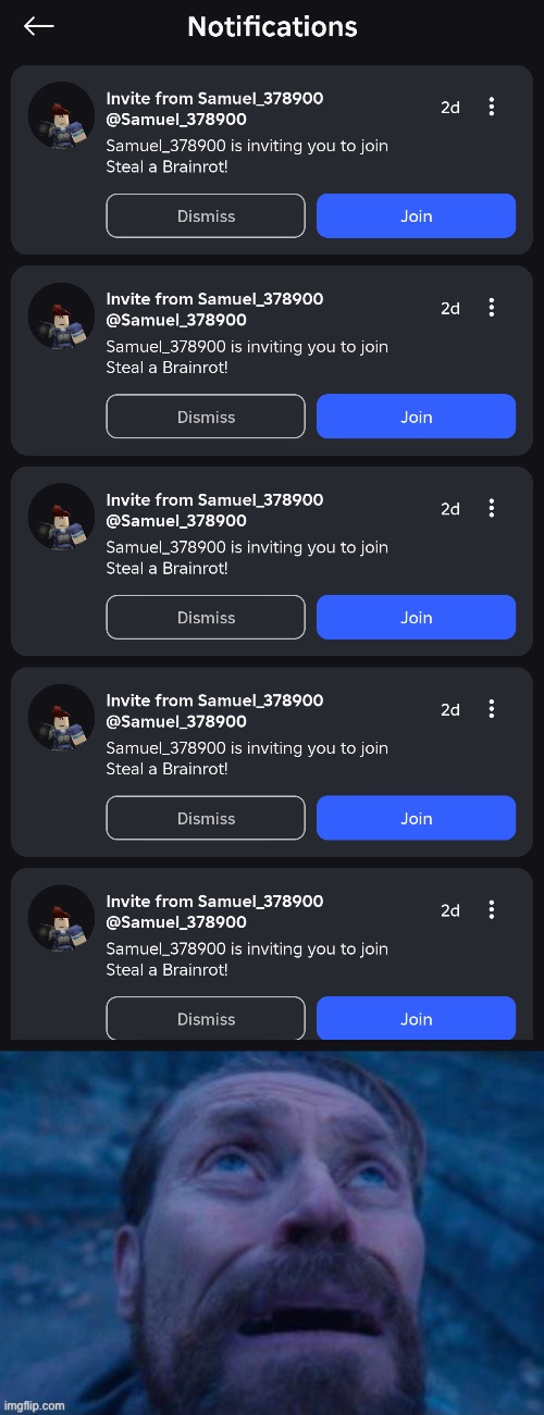 Istg im gonna Throw my phone | image tagged in scared guy i don't know his name | made w/ Imgflip meme maker