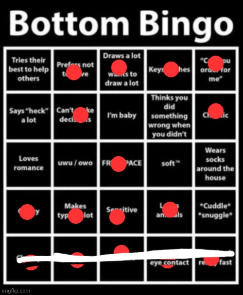 Bottom bingo | image tagged in bottom bingo | made w/ Imgflip meme maker