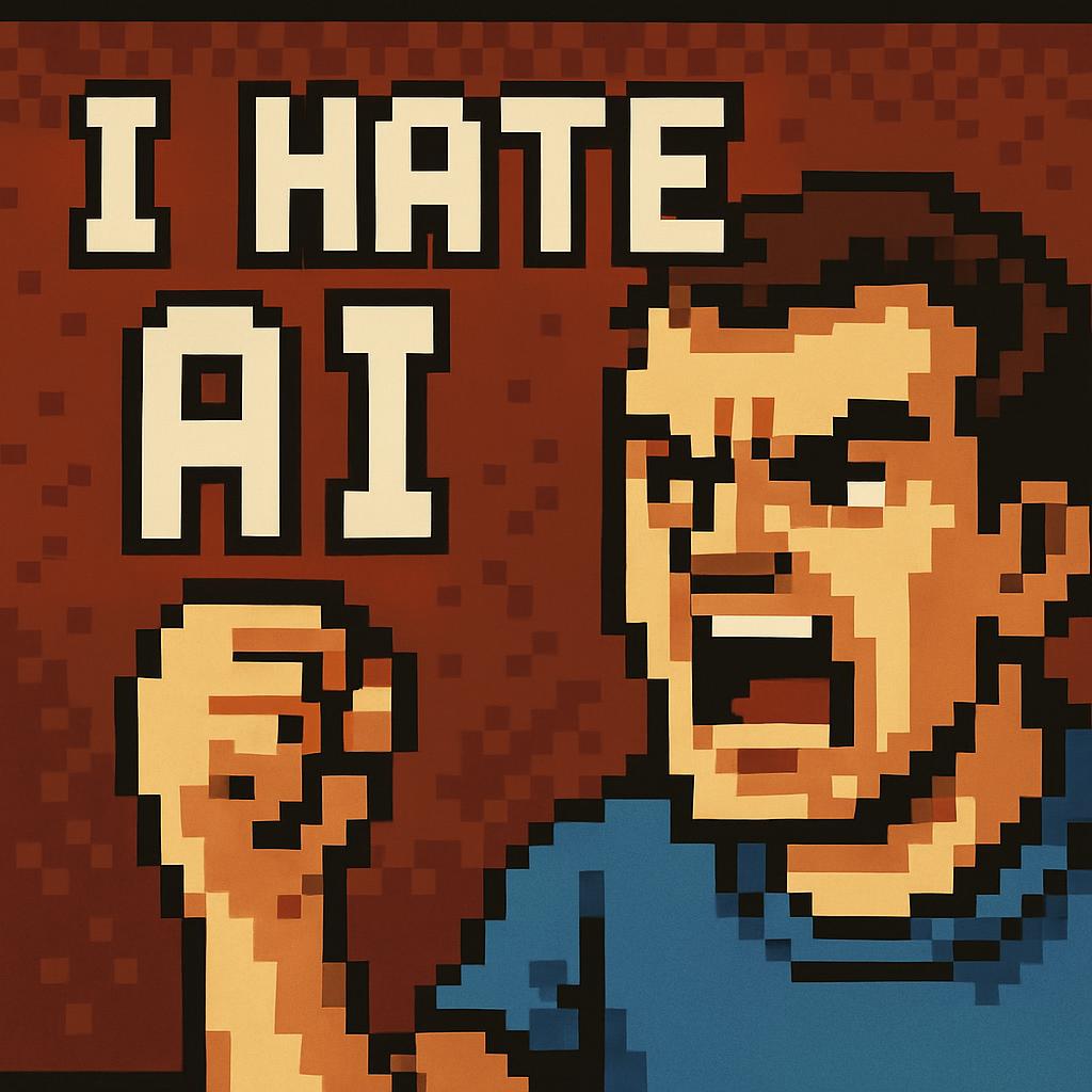 High Quality AI hates ai Blank Meme Template
