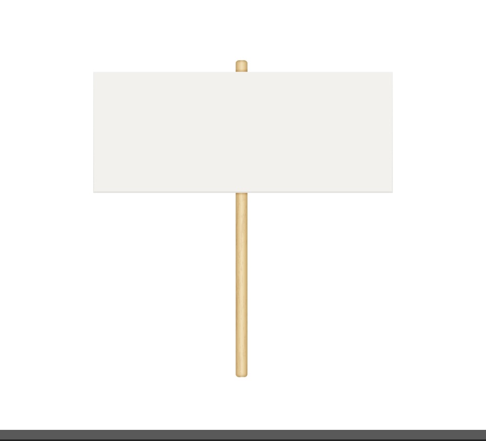 Picket sign Blank Meme Template