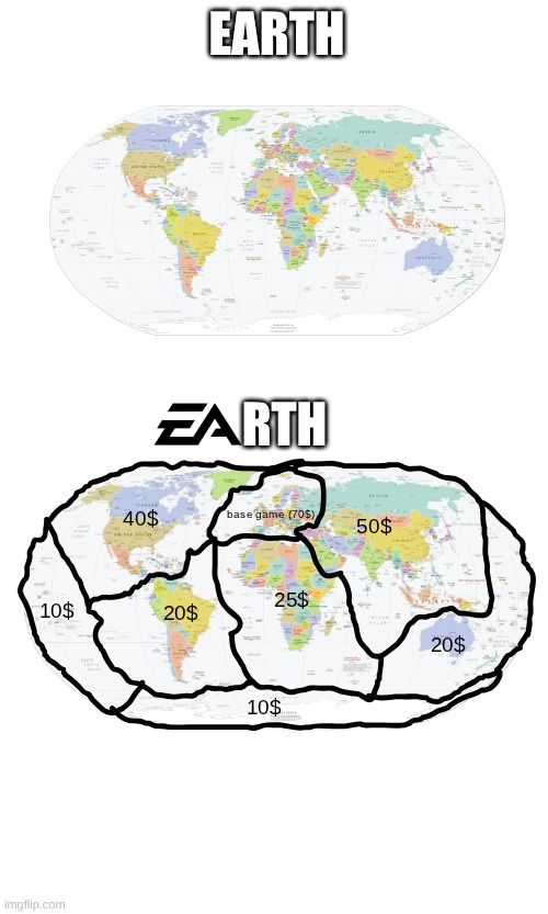 cool | EARTH; RTH | image tagged in cool,map | made w/ Imgflip meme maker