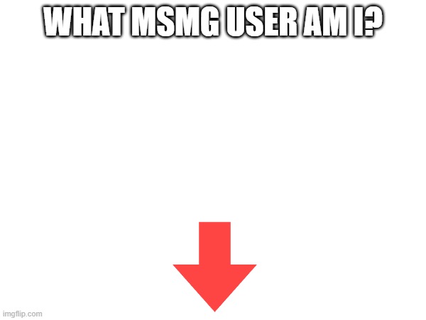 WHAT MSMG USER AM I? | image tagged in msmg | made w/ Imgflip meme maker