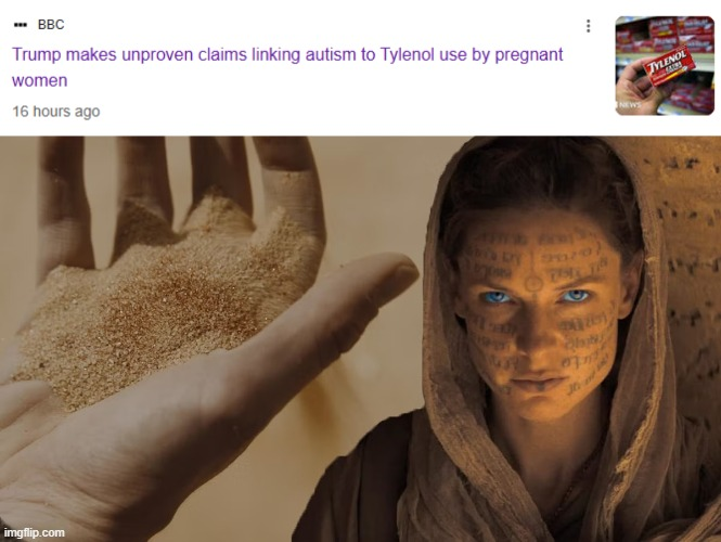 dune trump tylenol Blank Meme Template
