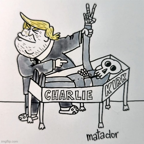 Not missing the chance | image tagged in donald trump,trump,charlie,maga,nevertrump,conservative | made w/ Imgflip meme maker