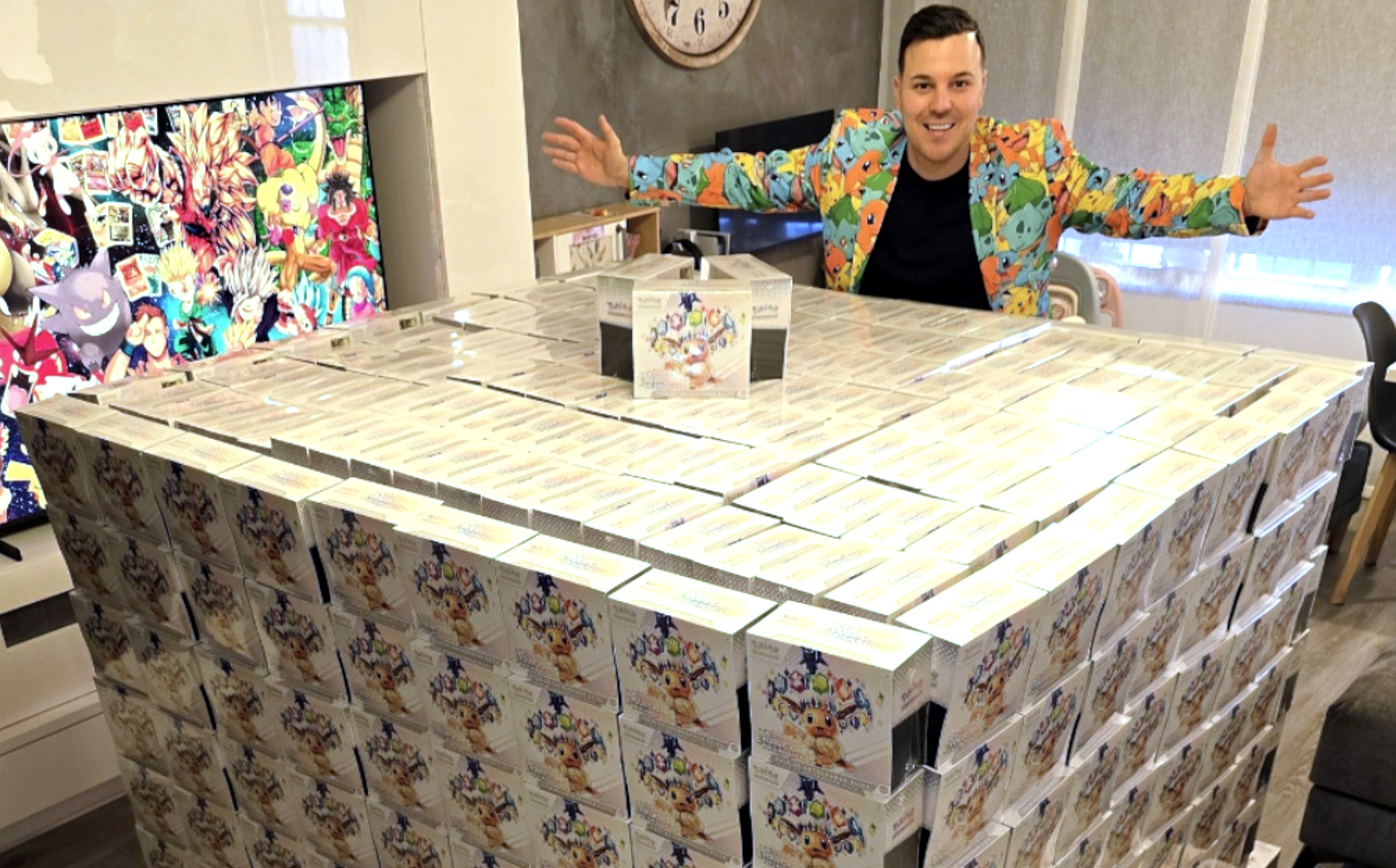 High Quality Pokemon Card Scalper and his collection. Blank Meme Template