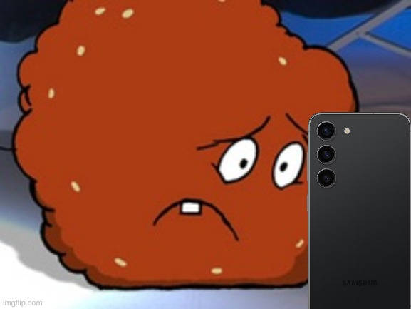Meatwad looking at IPhone Blank Meme Template