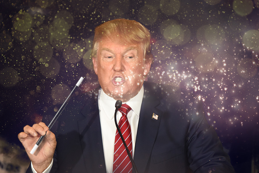 Trump magic Blank Meme Template